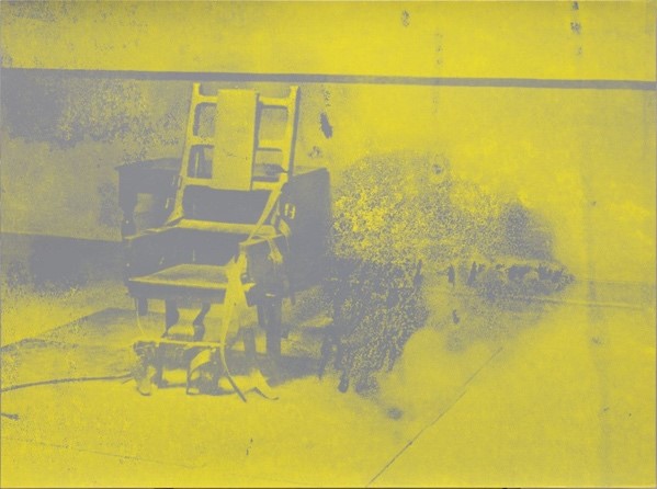 Screenprint of Andy Warhol's Electric Chair